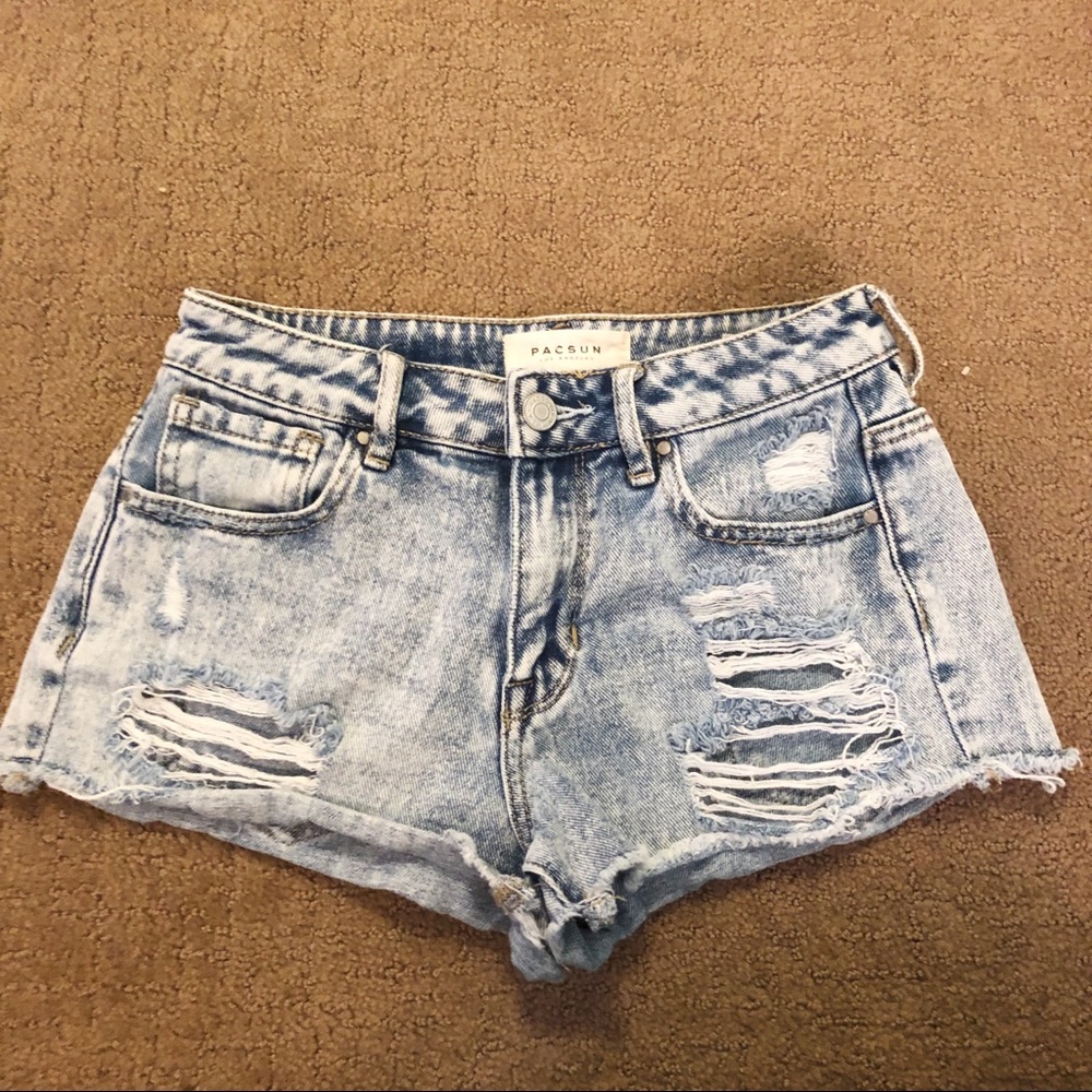 PacSun Denim High Rise Festival Short
